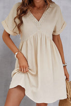 Load image into Gallery viewer, V-Neck Short Sleeve Dress