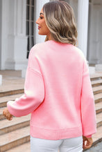Load image into Gallery viewer, Bow Round Neck Long Sleeve Sweater
