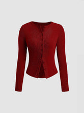 Load image into Gallery viewer, Button Down Long Sleeve T-Shirt