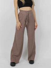 Load image into Gallery viewer, Ribbed Wide Leg Sweater Pants