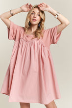 Load image into Gallery viewer, ADORA Round Neck Half Sleeve Babydoll Dress