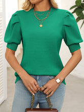 Load image into Gallery viewer, Mandy Mock Neck Puff Sleeve Sweater
