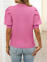 Load image into Gallery viewer, Mandy Mock Neck Puff Sleeve Sweater