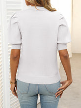 Load image into Gallery viewer, Mandy Mock Neck Puff Sleeve Sweater