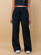 Load image into Gallery viewer, Ribbed Wide Leg Sweater Pants
