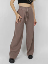 Load image into Gallery viewer, Ribbed Wide Leg Sweater Pants