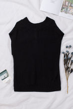 Load image into Gallery viewer, Cable-Knit V-Neck Sweater Vest