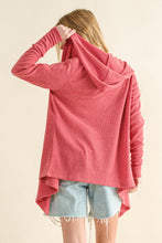 Load image into Gallery viewer, And The Why Full Size Thermal Hooded Open Front Cardigan with Pockets