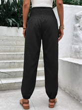 Load image into Gallery viewer, Smocked High Rise Joggers with Pockets