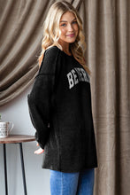 Load image into Gallery viewer, Heimish Ribbed Exposed Seam Long Sleeve T-Shirt