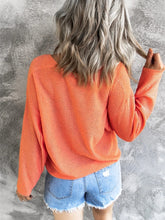 Load image into Gallery viewer, V-Neck Drop Shoulder Knit Top