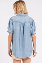 Load image into Gallery viewer, Mittoshop Collared Neck Puff Sleeve Shirt