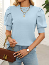 Load image into Gallery viewer, Mandy Mock Neck Puff Sleeve Sweater