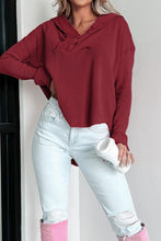 Load image into Gallery viewer, Waffle Knit Long Sleeve Hoodie