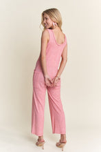 Load image into Gallery viewer, ADORA Ribbed V-Neck Wide Leg Jumpsuit with Pockets
