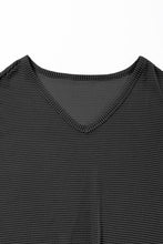 Load image into Gallery viewer, Texture V-Neck Long Sleeve Top