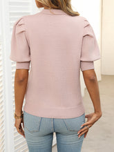 Load image into Gallery viewer, Mandy Mock Neck Puff Sleeve Sweater