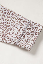 Load image into Gallery viewer, Leopard Button Down Long Sleeve Top and Pants Lounge Set