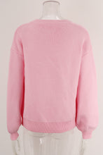 Load image into Gallery viewer, Bow Round Neck Long Sleeve Sweater