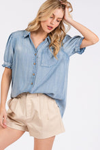 Load image into Gallery viewer, Mittoshop Collared Neck Puff Sleeve Shirt