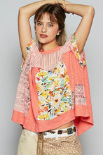 Load image into Gallery viewer, POL Hollow Out Floral Half Sleeve Knit Top