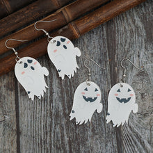 Load image into Gallery viewer, 2 Piece Alloy Acrylic Ghost Dangle Earrings
