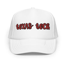 Load image into Gallery viewer, Texas Tech Foam trucker hat