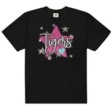 Load image into Gallery viewer, Glitter Star Tigers Comfort Colors garment-dyed heavyweight t-shirt