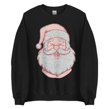 Load image into Gallery viewer, Large Santa Head Unisex Sweatshirt