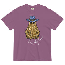 Load image into Gallery viewer, Faux Glitter Howdy Boo Ghost Comfort Colors Tee