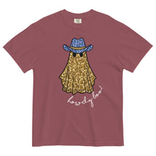 Load image into Gallery viewer, Faux Glitter Howdy Boo Ghost Comfort Colors Tee