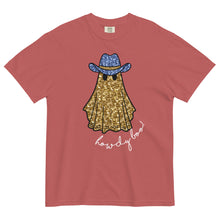 Load image into Gallery viewer, Faux Glitter Howdy Boo Ghost Comfort Colors Tee