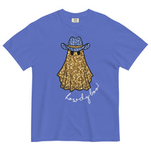 Load image into Gallery viewer, Faux Glitter Howdy Boo Ghost Comfort Colors Tee