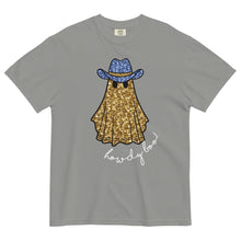 Load image into Gallery viewer, Faux Glitter Howdy Boo Ghost Comfort Colors Tee
