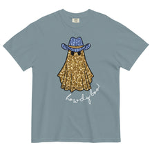 Load image into Gallery viewer, Faux Glitter Howdy Boo Ghost Comfort Colors Tee