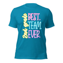 Load image into Gallery viewer, Best 2nd grade team ever bella canvas Unisex t-shirt