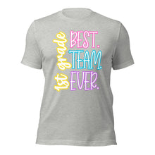 Load image into Gallery viewer, Best 1st grade team ever bella canvas Unisex t-shirt