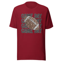 Load image into Gallery viewer, Faux Glitter Sequin Game Day Unisex t-shirt