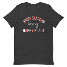 Load image into Gallery viewer, Jones Stadium is my happy place Unisex t-shirt