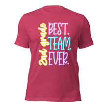 Load image into Gallery viewer, Best 2nd grade team ever bella canvas Unisex t-shirt
