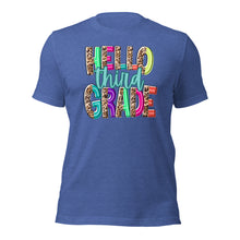 Load image into Gallery viewer, Adult Hello Third Grade Bella Canvas Unisex t-shirt
