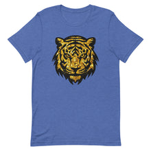 Load image into Gallery viewer, Gold Faux Glitter Tiger Head Unisex t-shirt