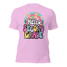 Load image into Gallery viewer, Hello Second Grade Rainbow Unisex t-shirt