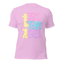 Load image into Gallery viewer, Best 2nd grade team ever bella canvas Unisex t-shirt