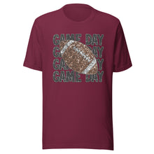 Load image into Gallery viewer, Faux Glitter Sequin Game Day Unisex t-shirt