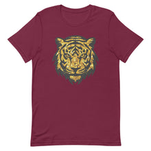 Load image into Gallery viewer, Gold Faux Glitter Tiger Head Unisex t-shirt