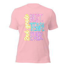 Load image into Gallery viewer, Best 2nd grade team ever bella canvas Unisex t-shirt