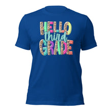 Load image into Gallery viewer, Adult Hello Third Grade Bella Canvas Unisex t-shirt