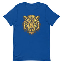 Load image into Gallery viewer, Gold Faux Glitter Tiger Head Unisex t-shirt