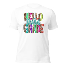 Load image into Gallery viewer, Adult Hello Third Grade Bella Canvas Unisex t-shirt